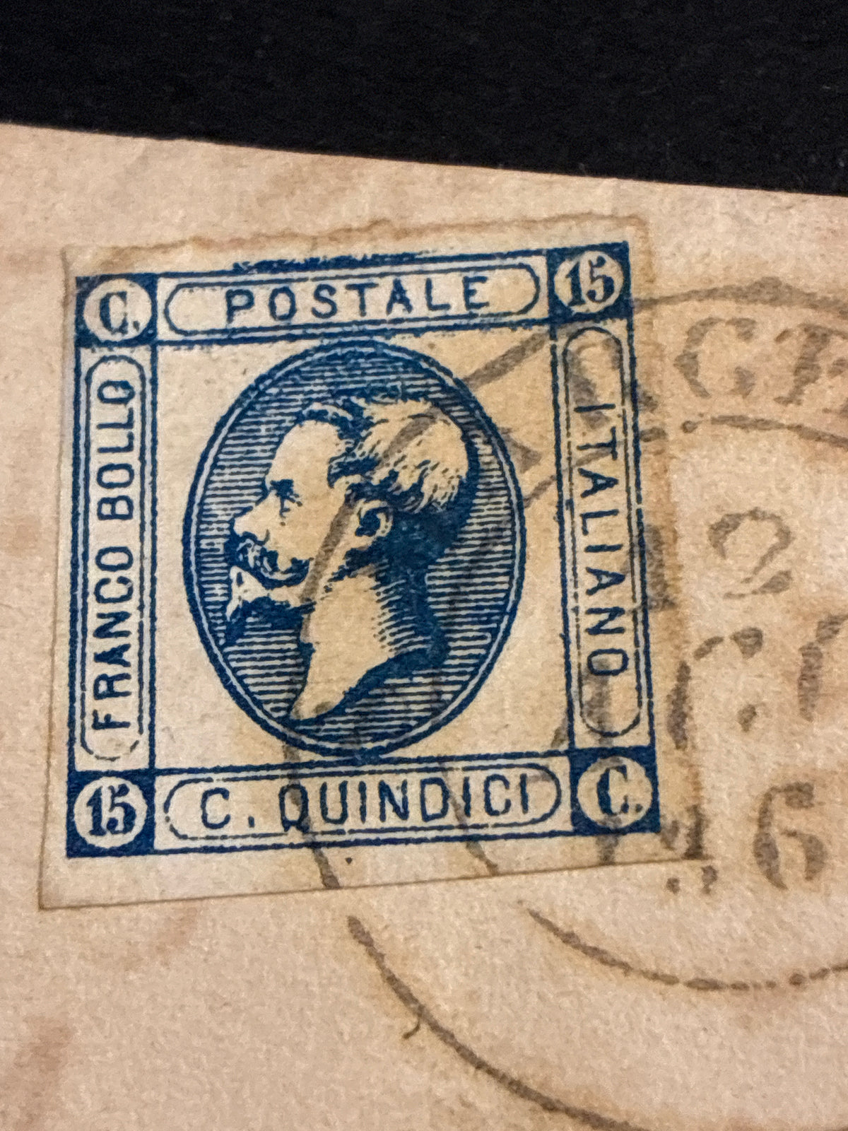 Regno d'Italia 1863 - Lettera da Firenze Bagello a Montecatini, Francobollo 15c Litografico II Tipo (Sassone 13), Sigla Batini