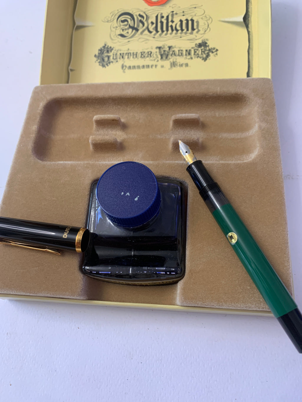 Set da Scrittura Pelikan Günther Wagner Penna e Inchiostro 4001 in Scatola Originale