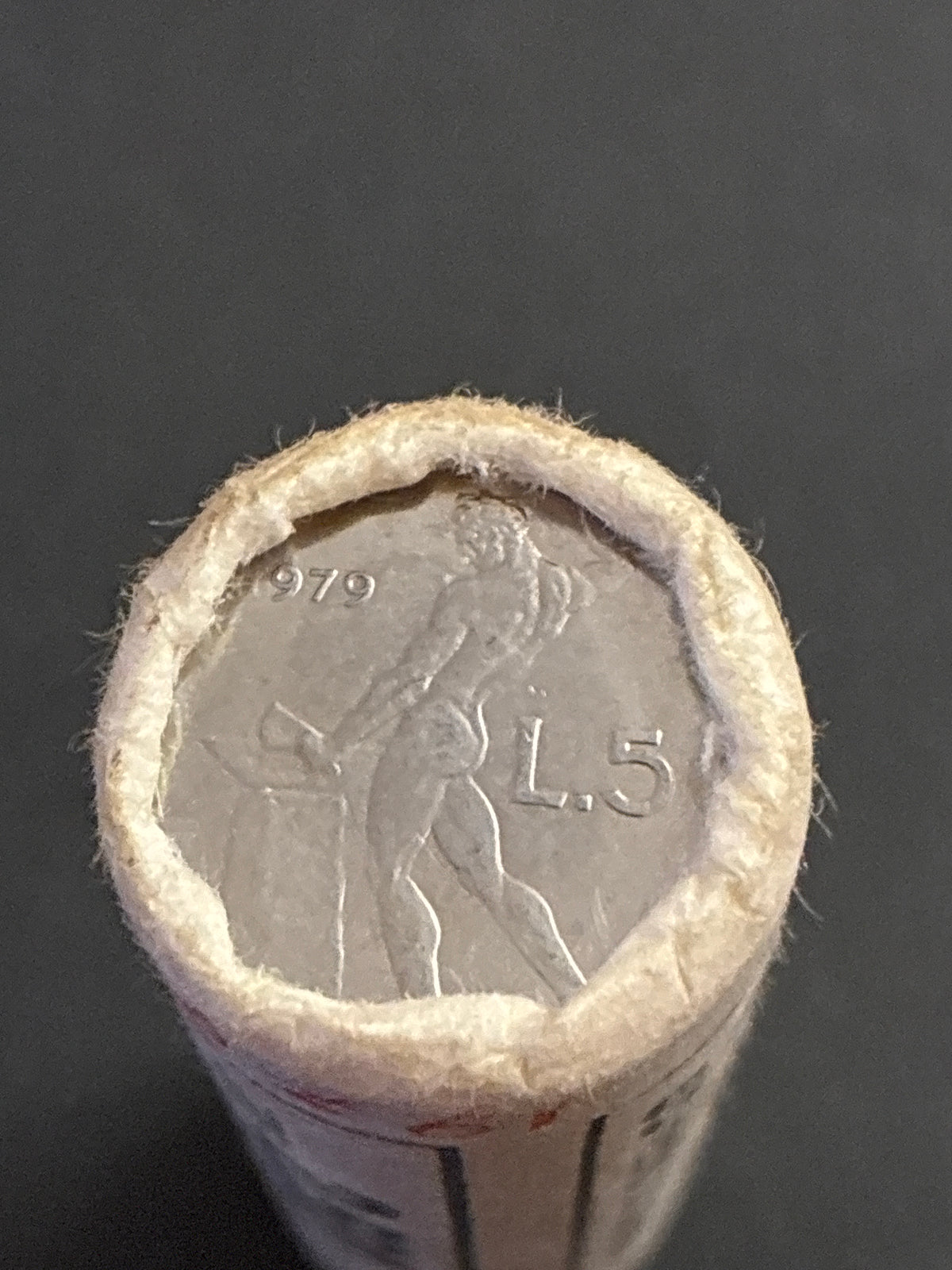 50 Lire Vulcano 1979 Rotolino Originale Zecca Sigillato Fior di Conio 50 Pezzi