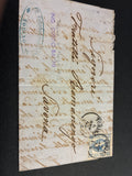 Lettera Storica 1863 da Torino a Savona con Francobollo 15c II Tipo e Transito Genova