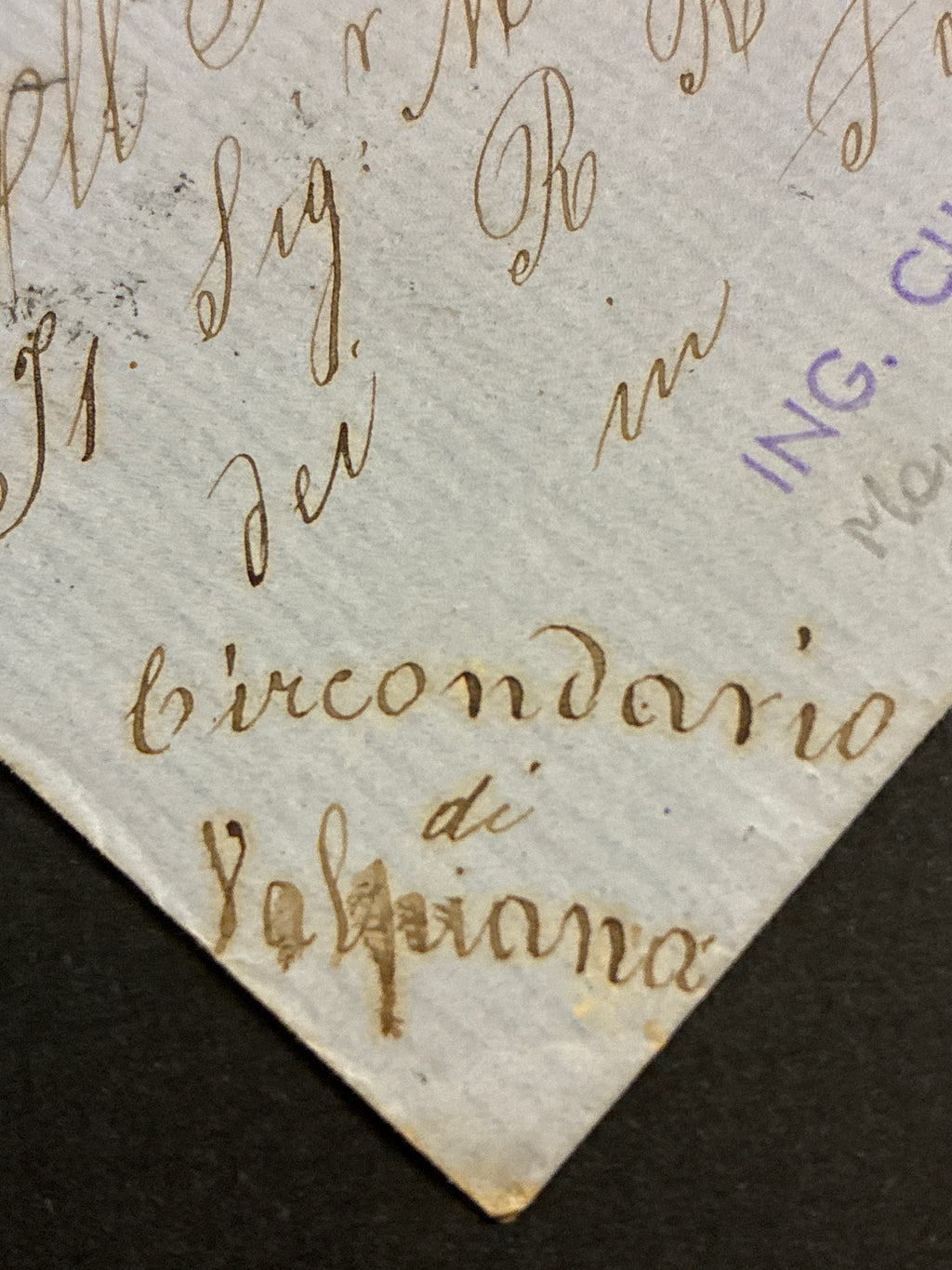 Lettera del Regno d'Italia (1863) con 15 c. del secondo tipo ex coll. Curzio Batini, da Massa Marittima per il circondario di Valpiana (Follonica) con transito Ambulante