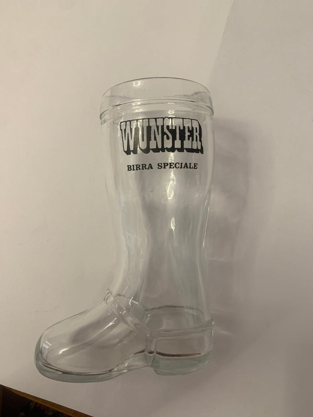 Bicchiere da birra vintage a forma di stivale Von Wunster Birra Speciale