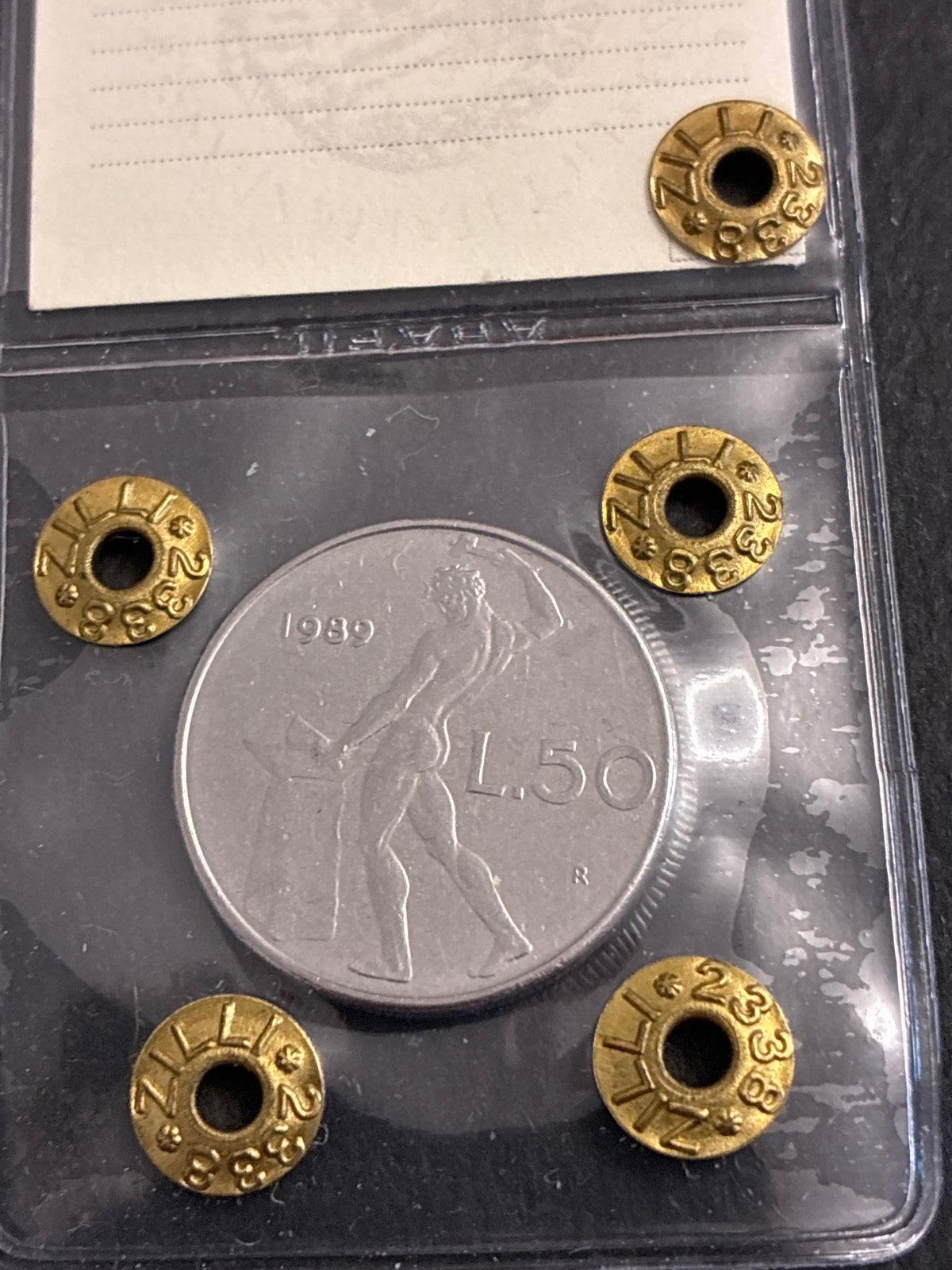 50 Lire 1989 Vulcano - Manca l'Orecchio - Periziata SPL Zilli - Rif 329