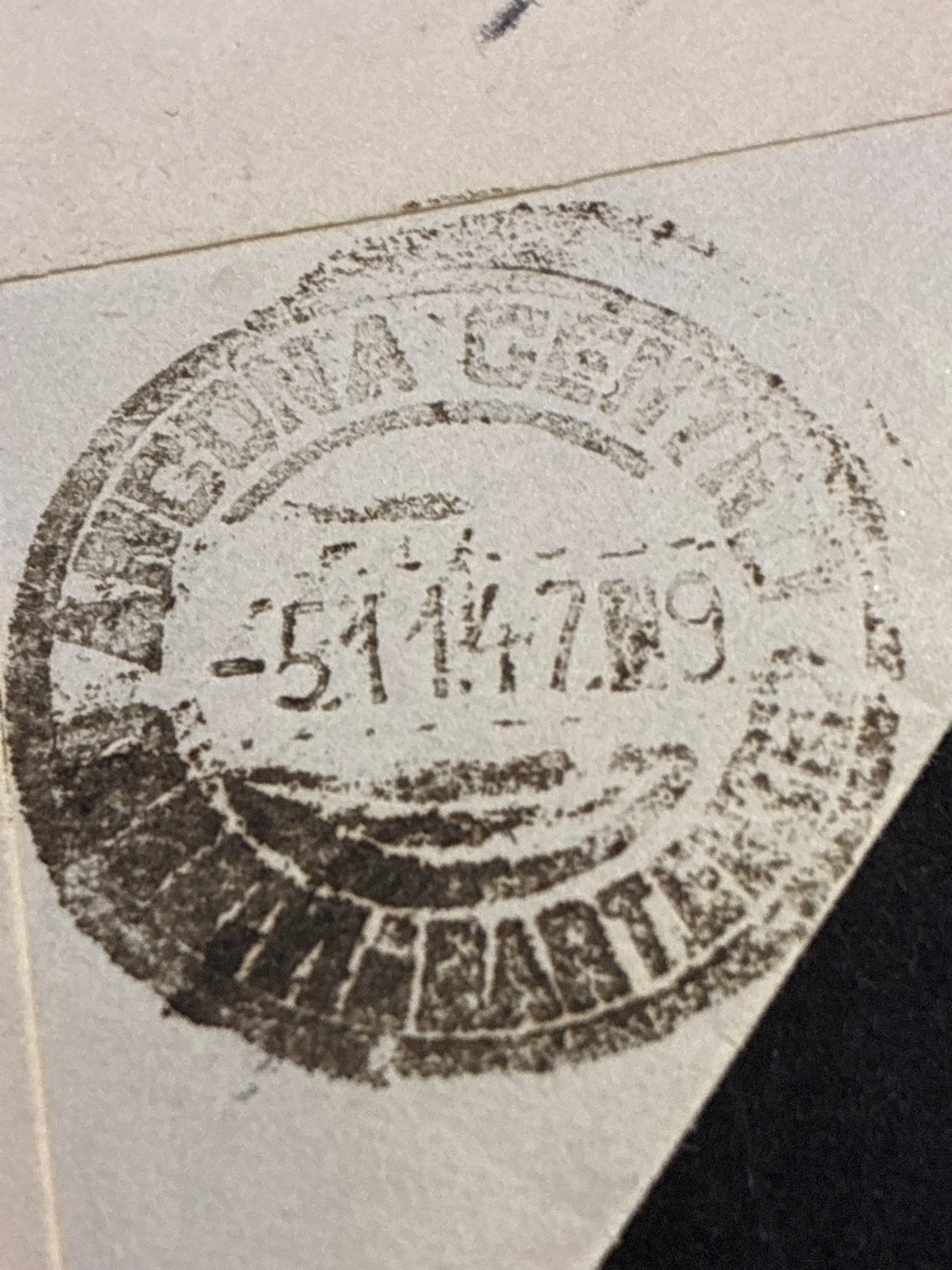 Busta 1947 da Agra Varese a Ancona Reindirizzata in Corso Mazzini Striscia di 3 Francobolli da 10 Lire Serie Democratica Storia Postale