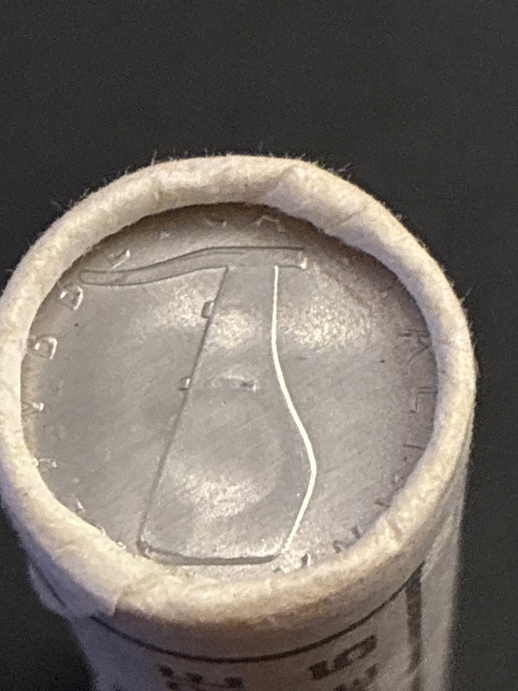 5 lire 1983: Rotolino originale della Zecca da 50 pezzi in Fior di Conio