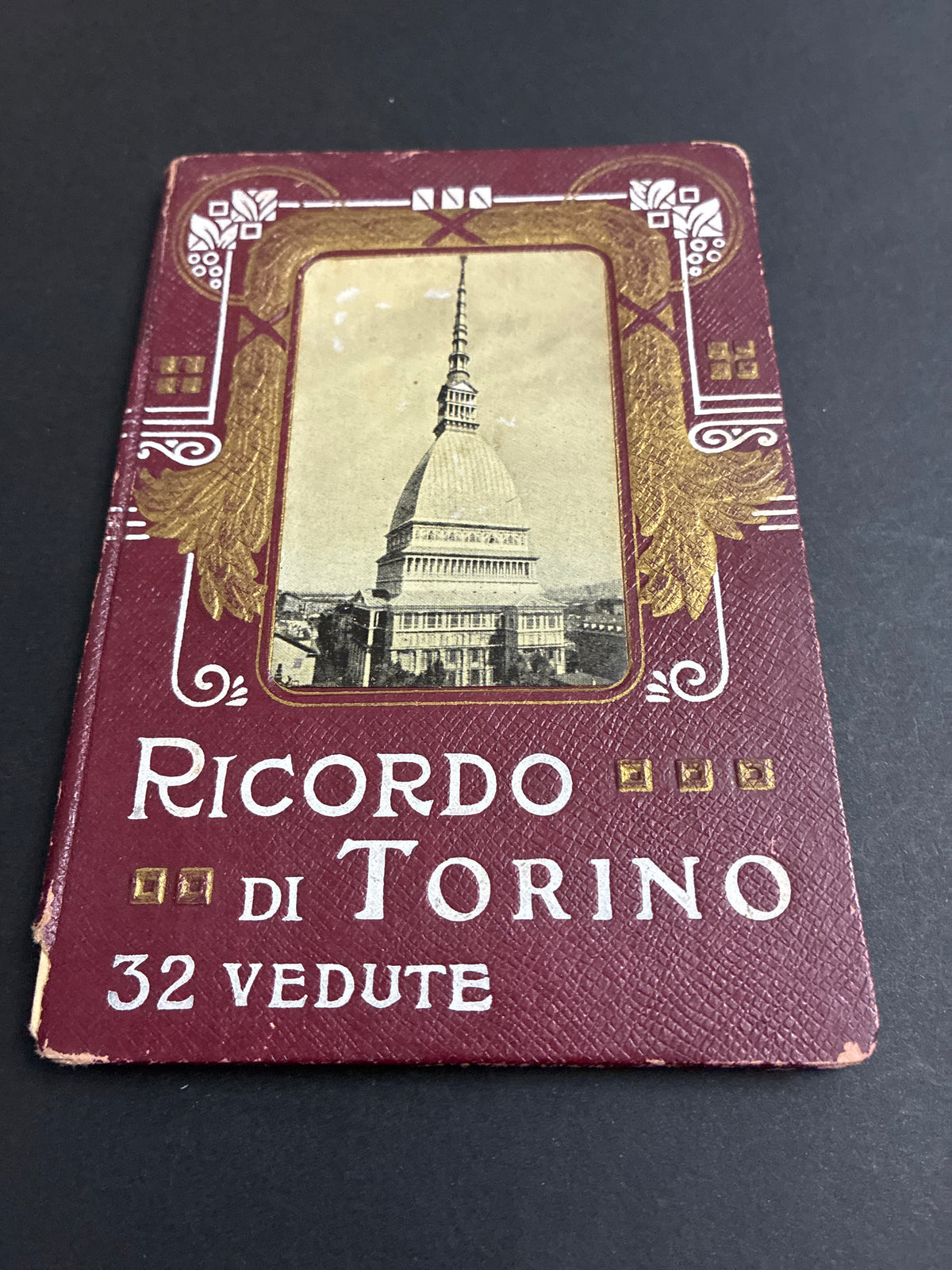 Libro d'epoca "Ricordo di Torino - 32 vedute" - Album fotografico souvenir a soffietto (circa anni 1910-1930)