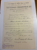 Raro Decreto Luogotenenziale 1918 Riserva Anzianità Umberto Lugli - Tomaso di Savoia - Incorniciato Grande Guerra