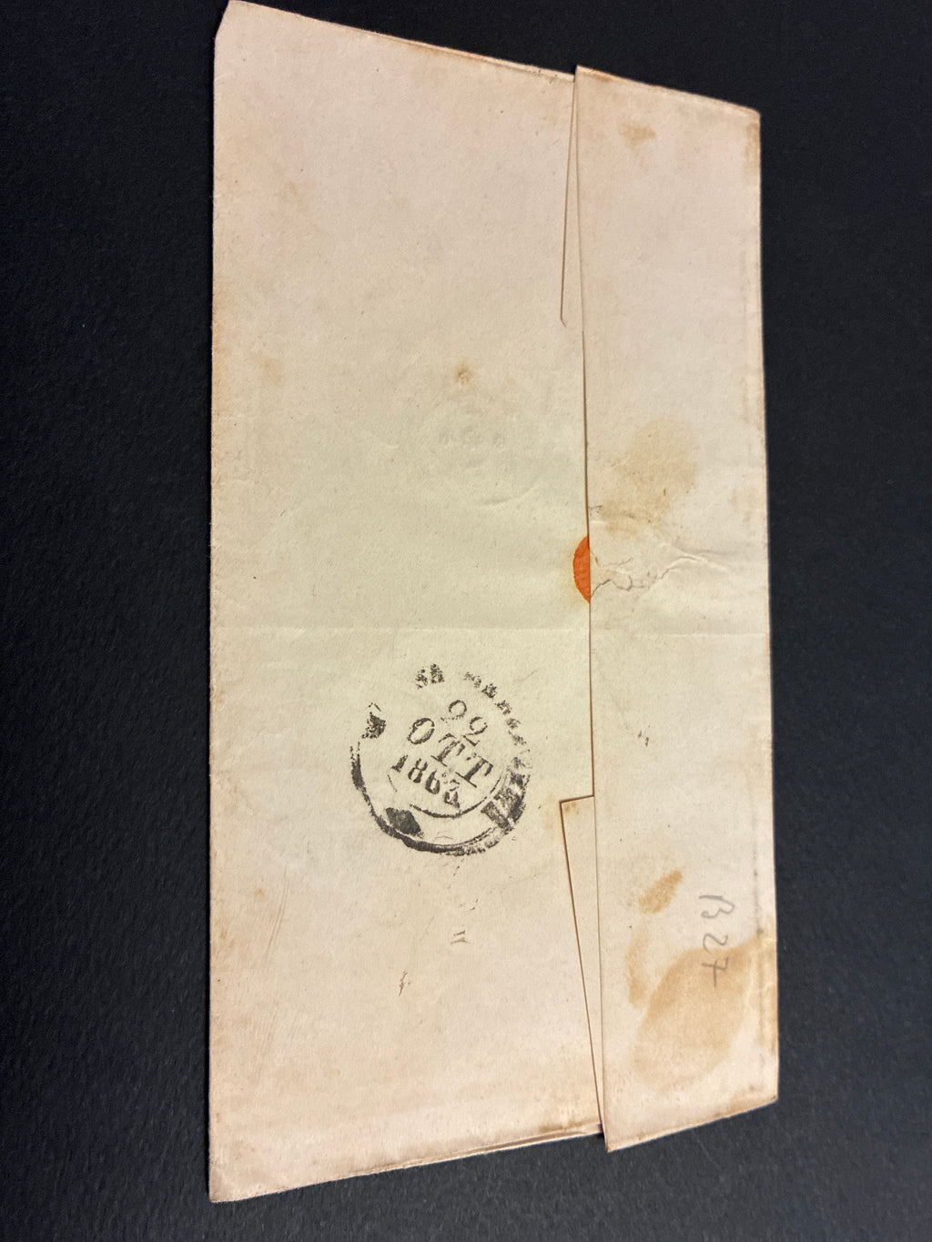 Lettera Storica 1863 da Follonica a Massa Marittima Francobollo 15c II Tipo