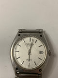 Orologio Vintage Citizen Seven Quartz Acciaio Quadrante Bianco Con Data