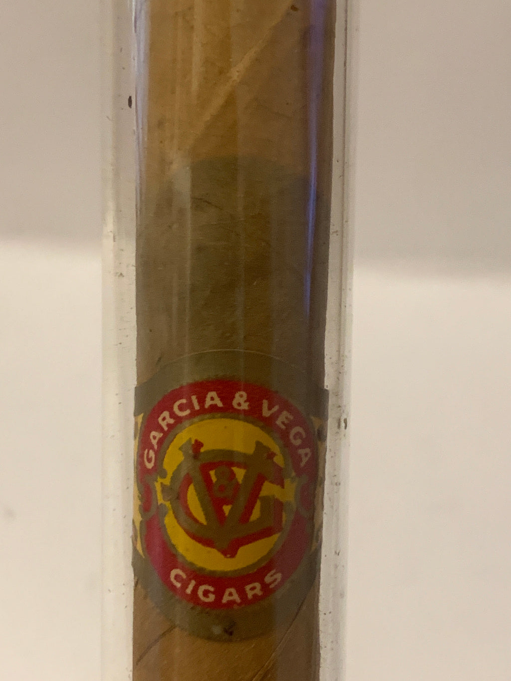 Sigaro vintage Garcia y Vega in tubo protettivo in plastica da collezione