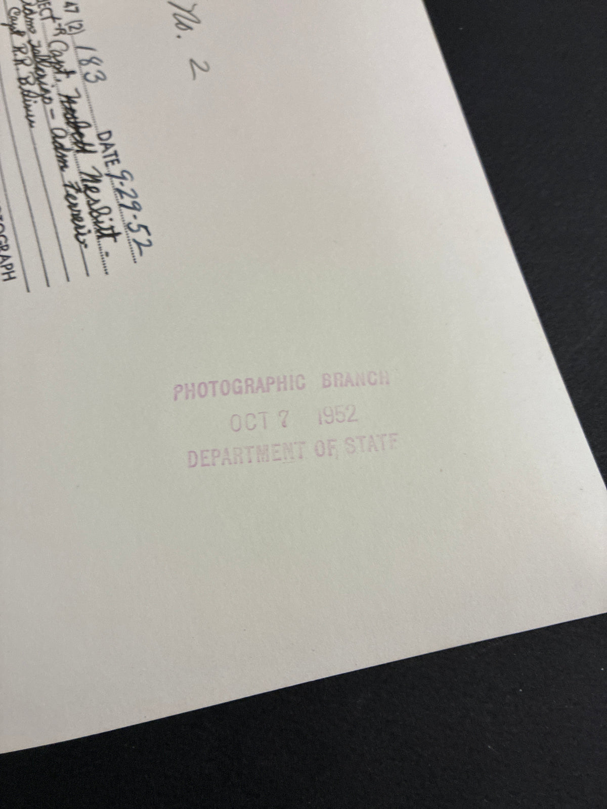 Foto d'epoca originale US Navy 1952 Ammiraglio Emilio Ferreri Capo Stato Maggiore Marina Militare Italiana base Texas cm 20x25