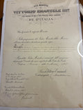 Raro Regio Decreto 1908 Nomina Regia Marina Umberto Lugli - Ministro Mirabello Timbro Viola - Incorniciato Storia Sabauda