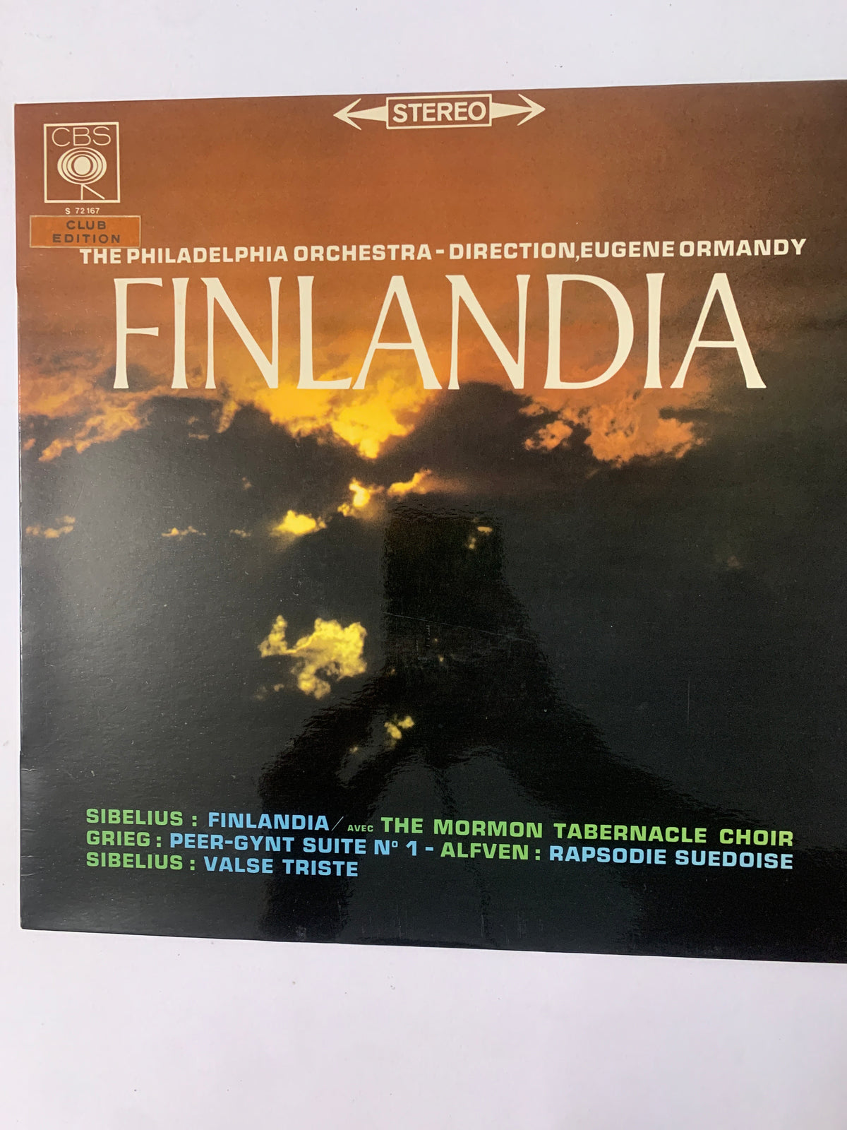 LP Vinile Finlandia – Eugene Ormandy Philadelphia Orchestra Sibelius Grieg (CBS S 72167 France)