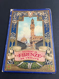 Libro d'epoca "Ricordo di Firenze - 32 vedute" - Album souvenir a soffietto con mappa e testi (circa anni 1910-1930)