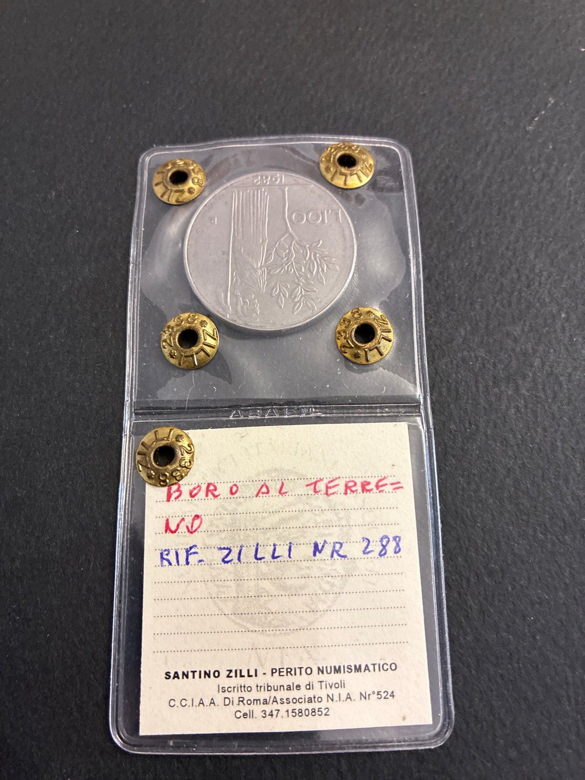 100 Lire 1982 Minerva con Riga di Metallo in Rilievo dal Bordo al Terreno Periziata