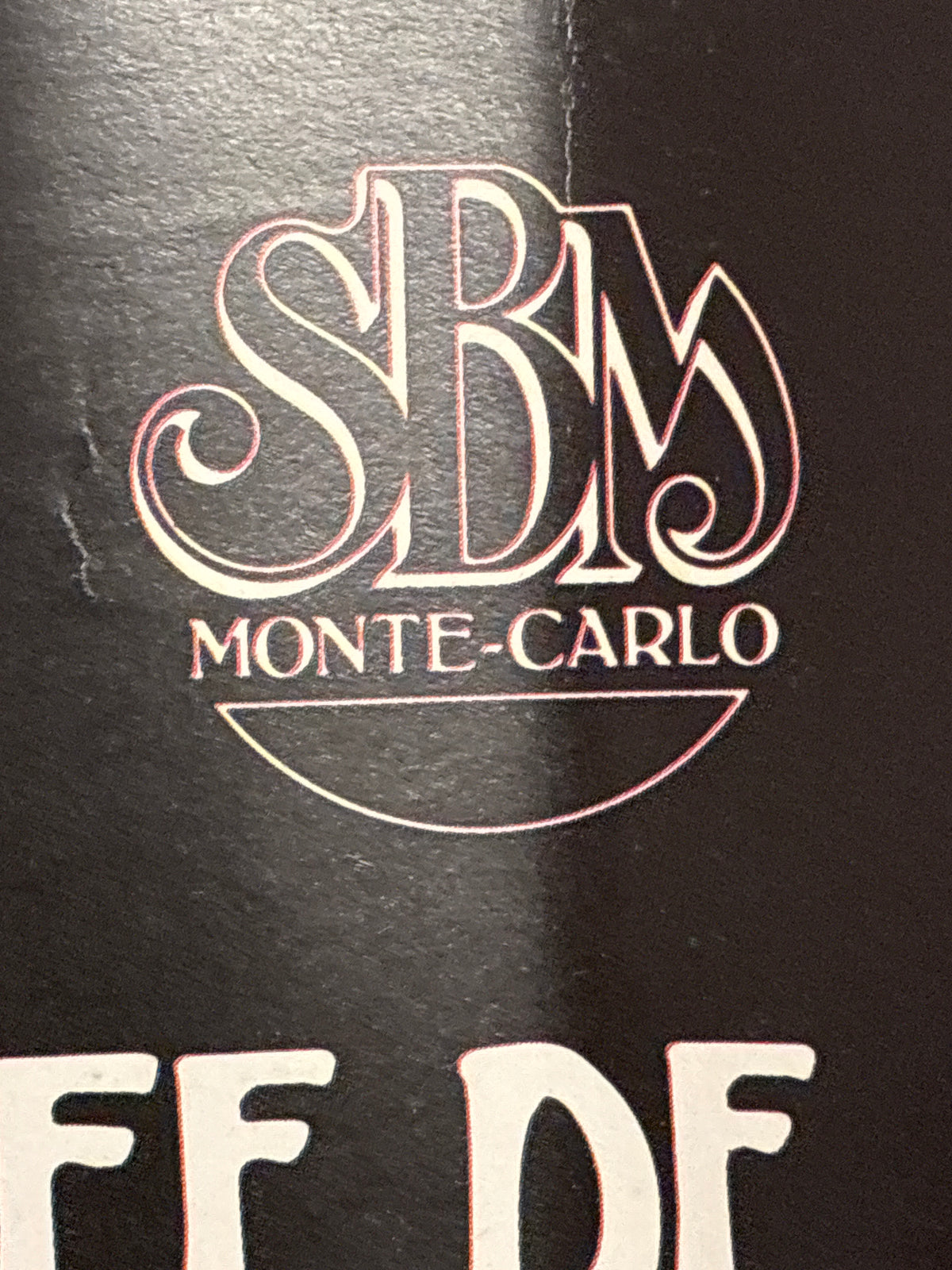 Manifesto Originale Le Cafe De Paris Monte Carlo SBM Vintage Anni 80 90