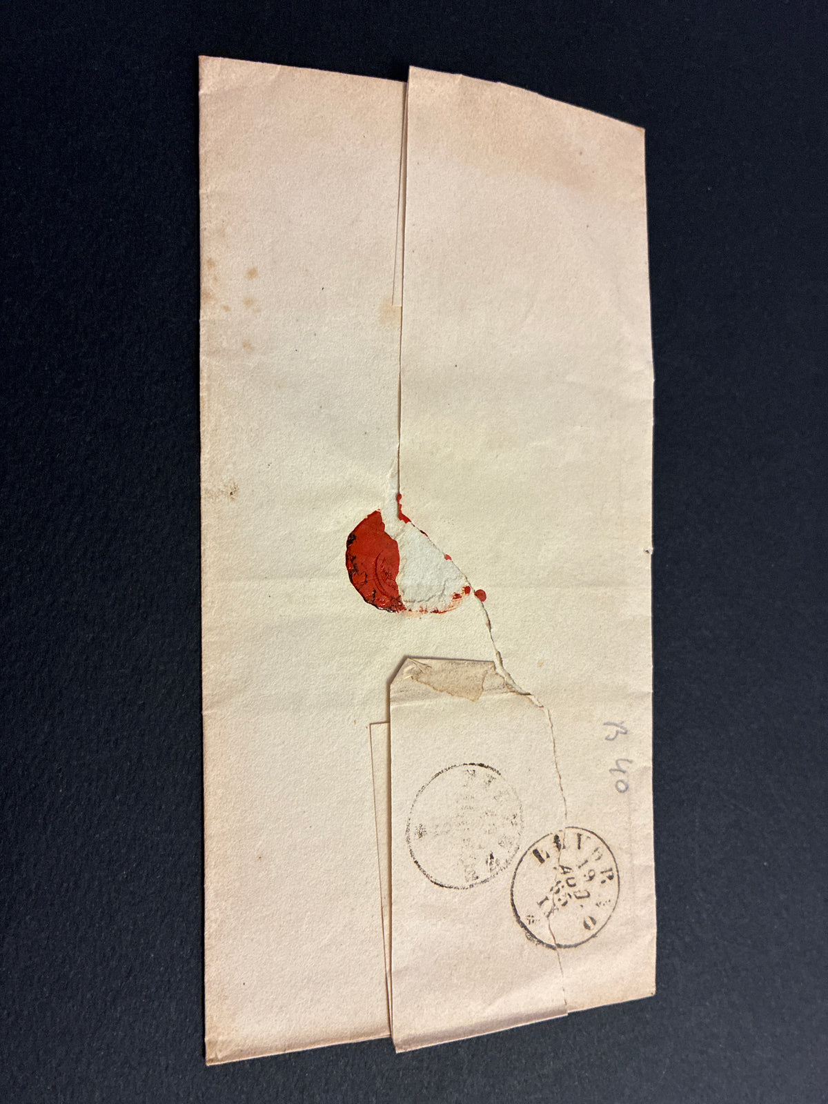 Regno d'Italia 1863 - Lettera da Piombino a Firenze con Transito a Livorno, Francobollo 15c Litografico II Tipo (Sassone 13), Sigla Batini