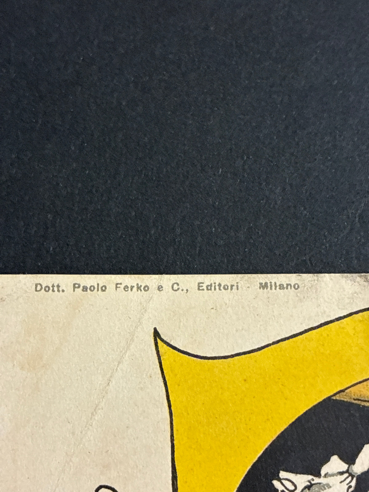 Rara Cartolina Umoristica Viaggiata 1904 Dott Paolo Farko Editori Milano