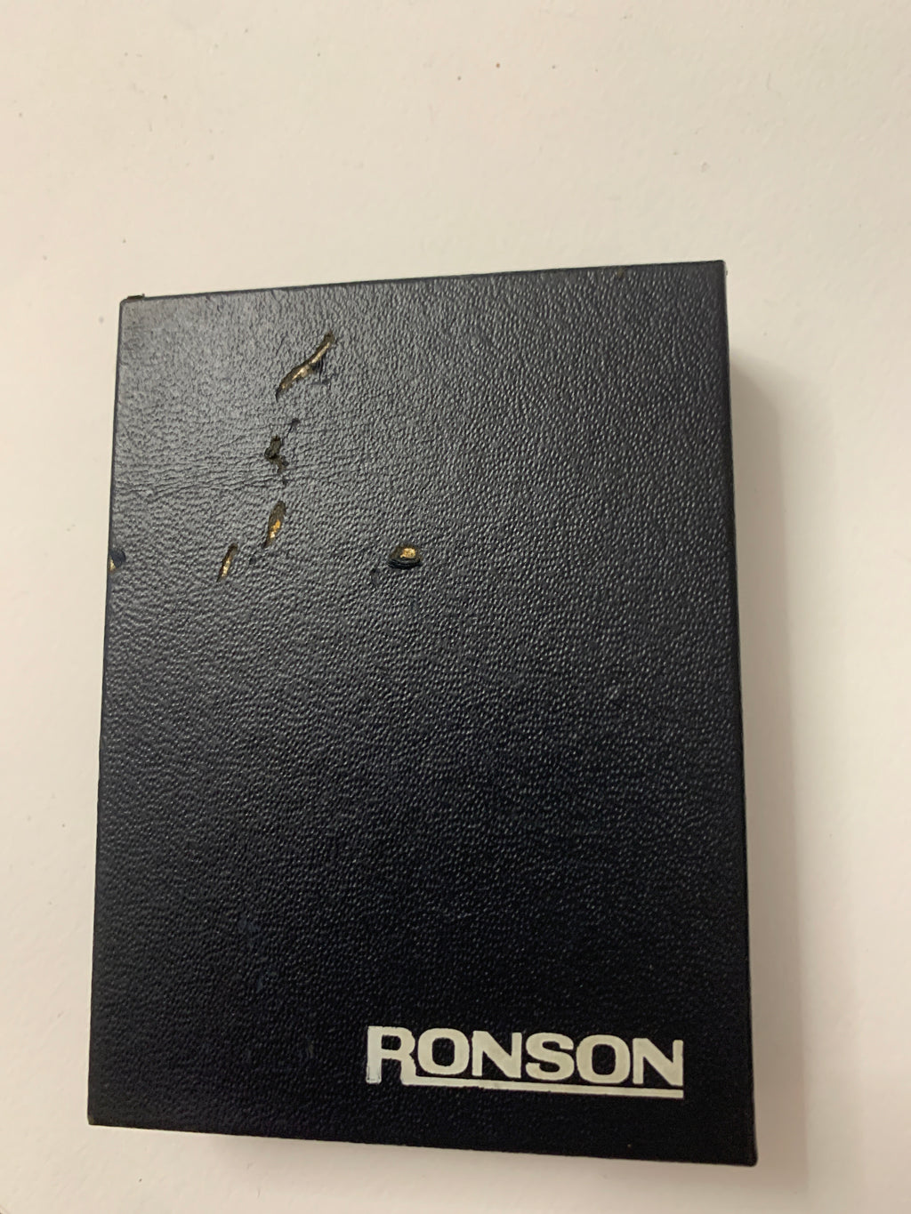 Accendino Vintage Ronson Electronic a Gas con Custodia Originale
