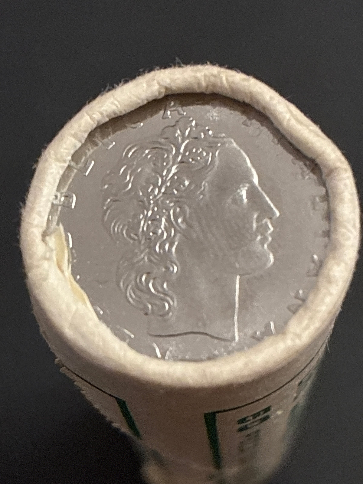 50 Lire Vulcano 1977 Rotolino Originale Zecca Sigillato Fior di Conio 50 Pezzi