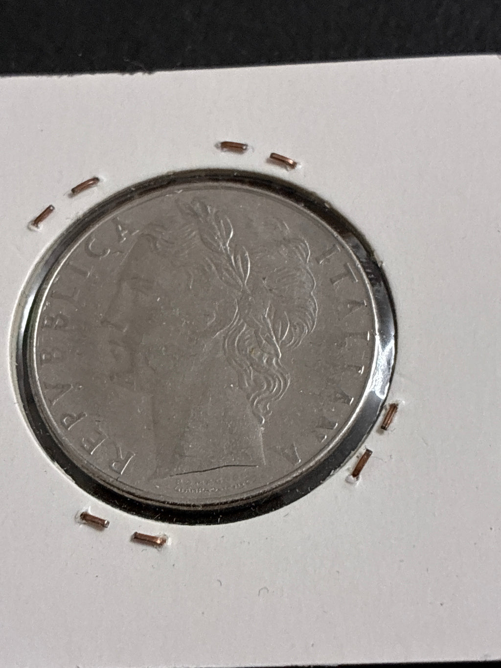 100 Lire 1978 Minerva Repubblica Italiana - Errore di conio Asse Ruotato di 90°