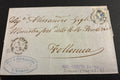 Lettera 1863 con 15 Centesimi Azzurro Primo Tipo "Matraire" in uso precoce dall'Archivio e Collezione dell'Ing. Curzio Batini