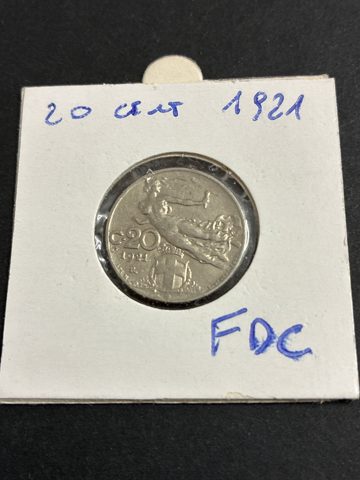 20 centesimi 1921 "Libertà Librata