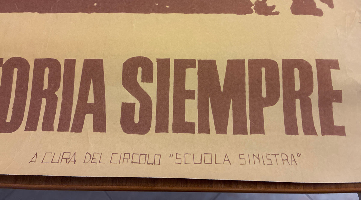 Manifesto politico originale d'epoca Che Guevara - Stampa militante Circolo "Scuola Sinistra"