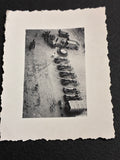 Artiglieria Regio Esercito Fotografia Epoca 1940 circa Parco Cannoni dall'Alto