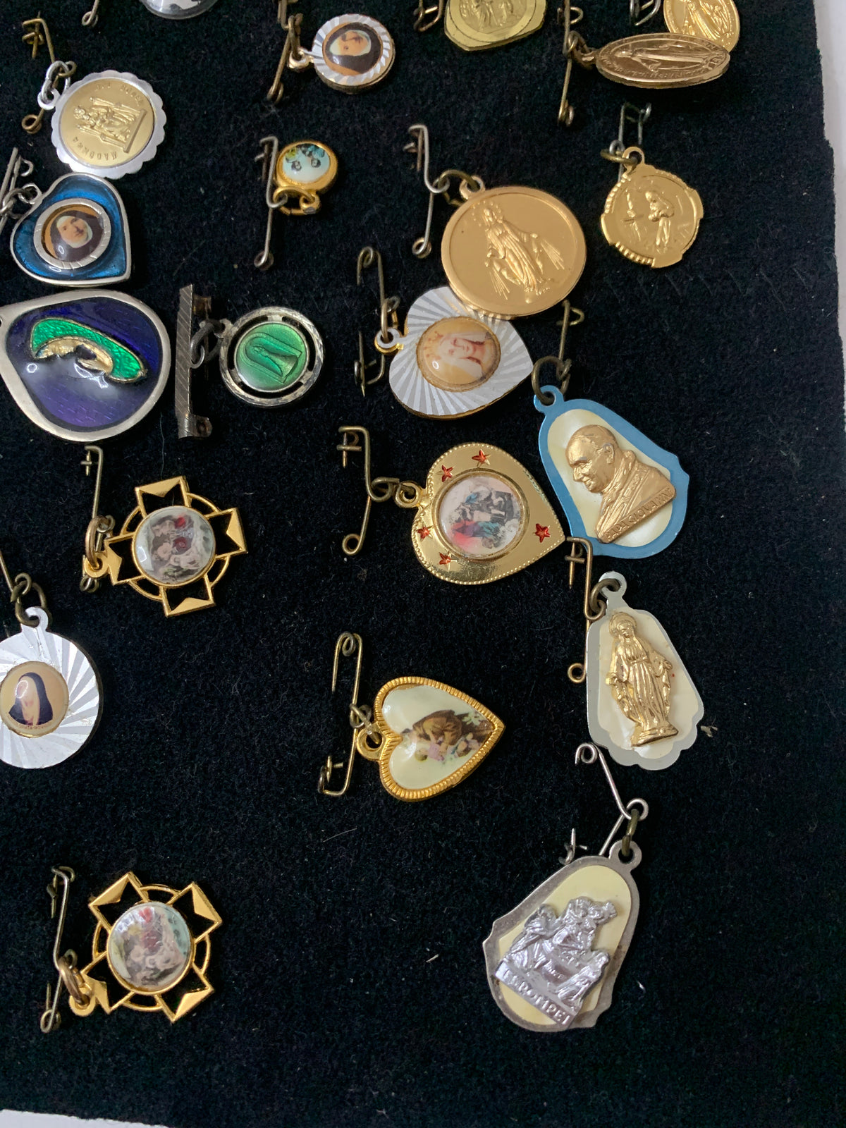 Lotto Spille Devozionali Vintage - Medaglie Sacre