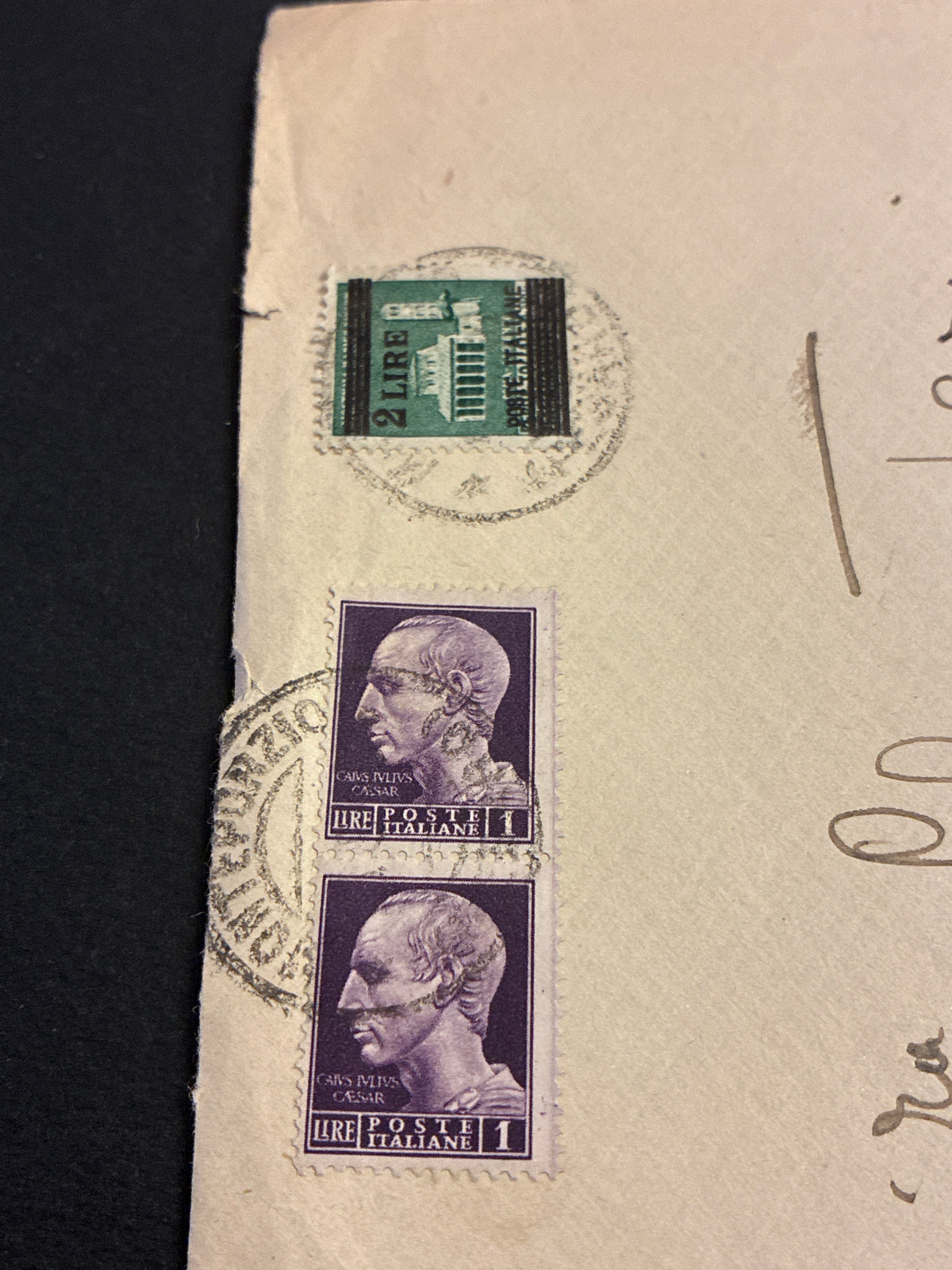 Busta Storia Postale Re Di Maggio Umberto II Timbro Arrivo Roma 15 Maggio 1946 Affrancatura Mista Serie Imperiale Senza Fasci Giulio Cesare E Monumenti Distrutti Con Sbarramento Tariffa 4 Lire Da Collezione