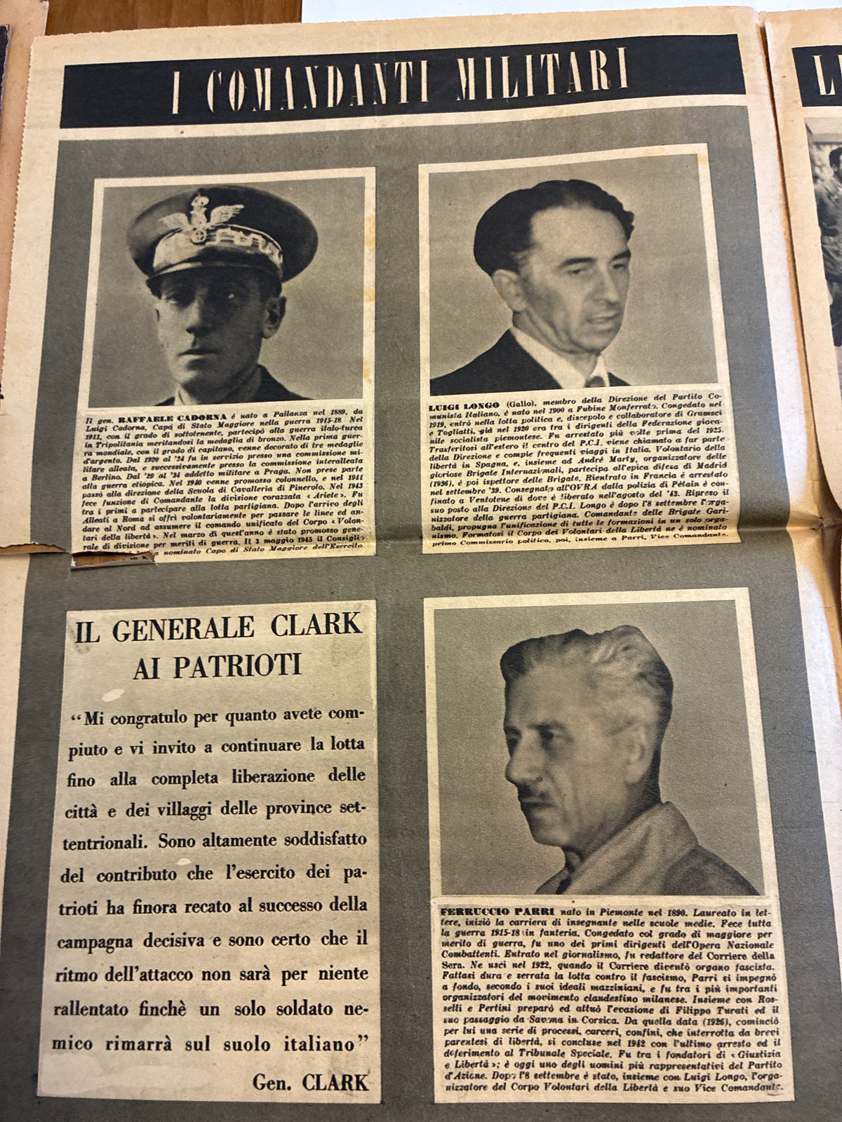 Rarissimo Supplemento Fotografico La Settimana 6 Maggio 1945 {L'Insurrezione Del Nord E Il Sacrificio Dei Patrioti Livornesi}