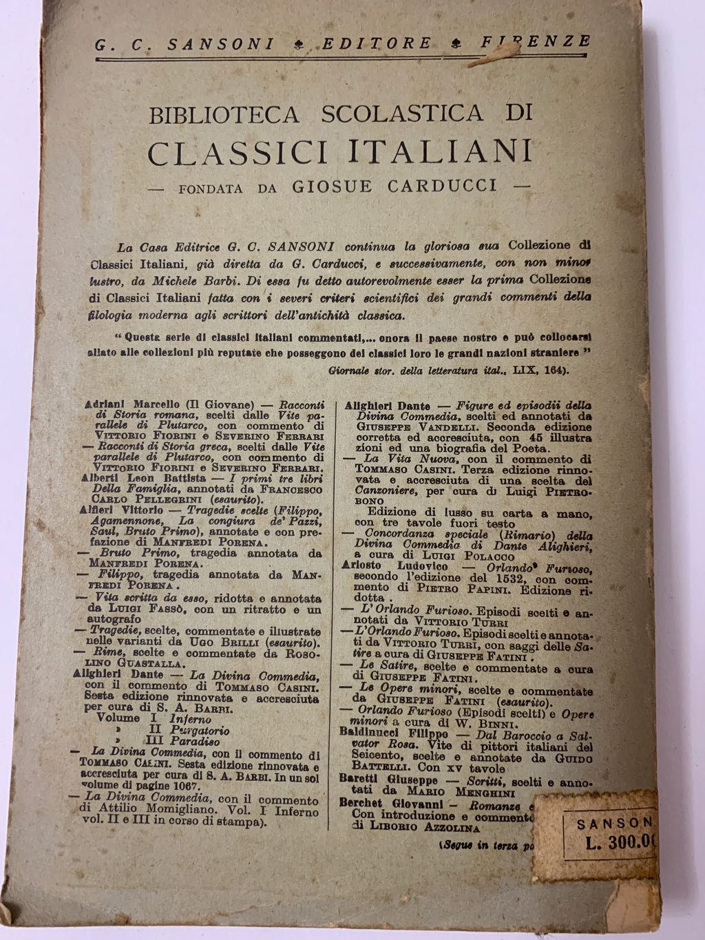 Il Giorno di Giuseppe Parini - G. C. Sansoni Editore (1946)