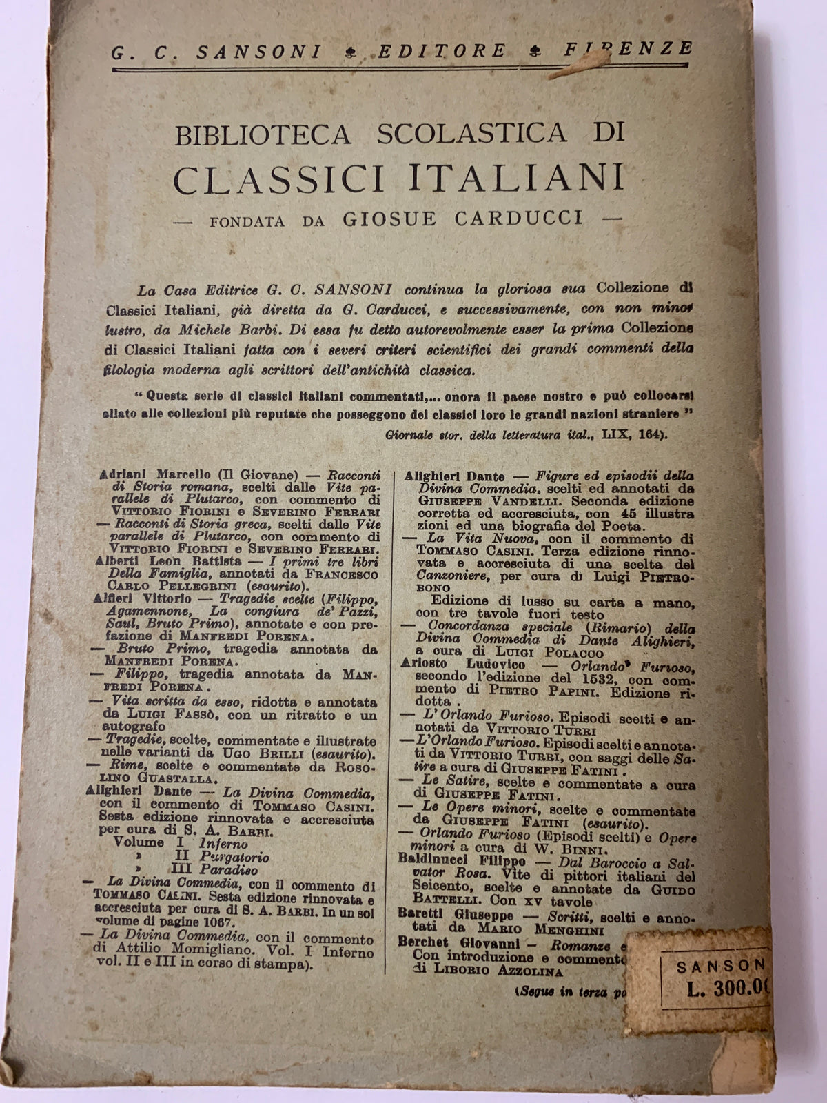 Il Giorno di Giuseppe Parini - G. C. Sansoni Editore (1946)