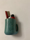 Accendino da Tavolo Vintage "Tazza con Spazzolino e Dentifricio"