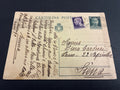Cartolina Postale Intero Luogotenenza 1944 Da 60 Centesimi Verde Imperiale Senza Fasci Viaggiata Da Napoli A Roma Il 1 Luglio 1945 Con Francobollo Aggiunto Da 1 Lira