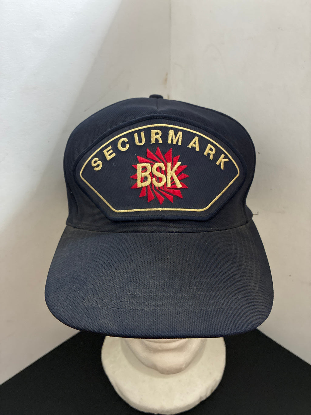 Berretto Vintage Guardia Giurata Vigilanza Privata BSK Securmark Eumar Star Blu Scuro