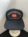 Berretto Vintage Guardia Giurata Vigilanza Privata BSK Securmark Eumar Star Blu Scuro