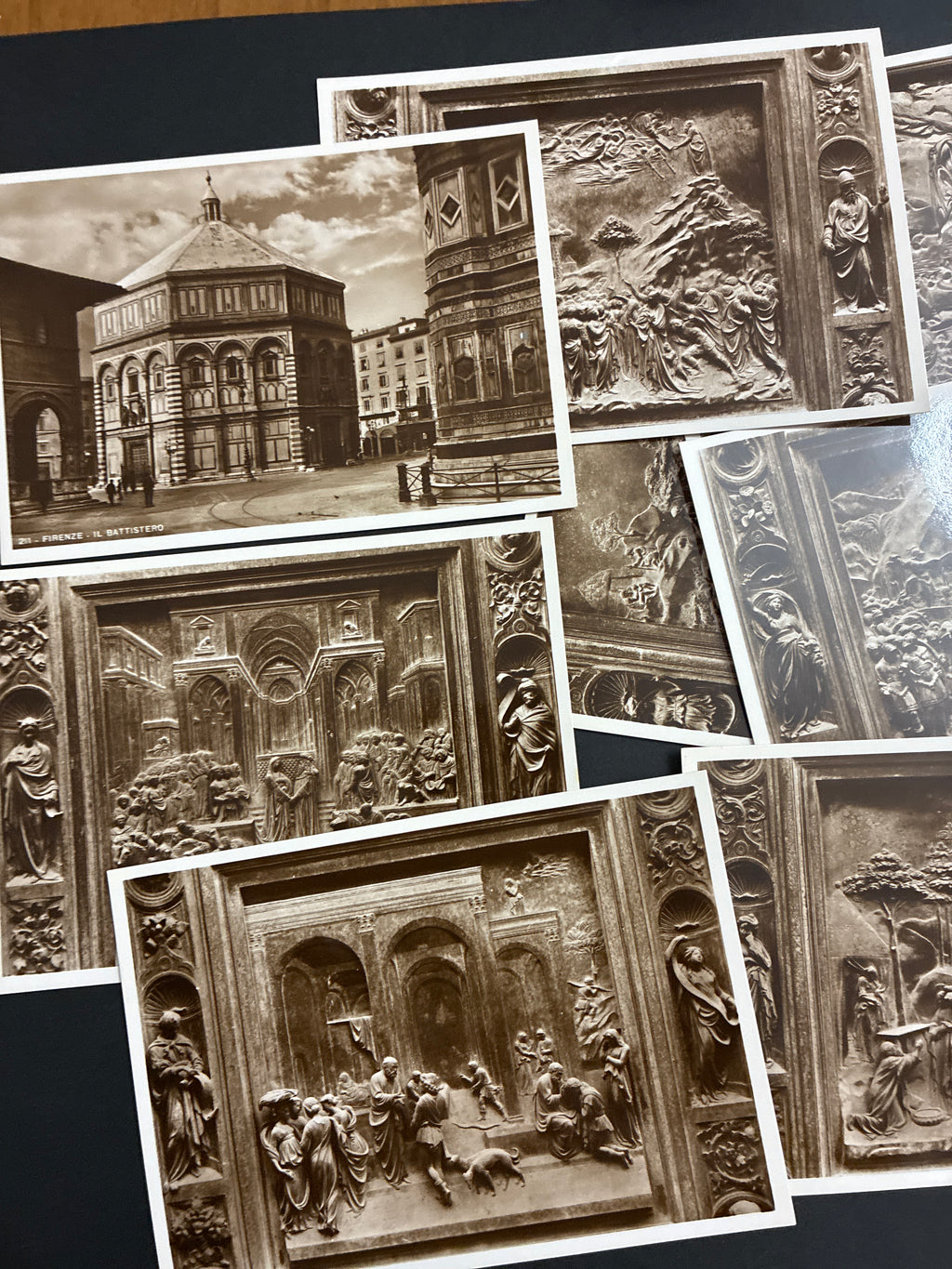 Libretto Souvenir Vintage "Firenze - 12 Vere Fotografie" Edizioni Ugo Mugnaini / Fotocelere Torino - Il Battistero e La Porta del Paradiso, Anni '30/'50 (Completo)