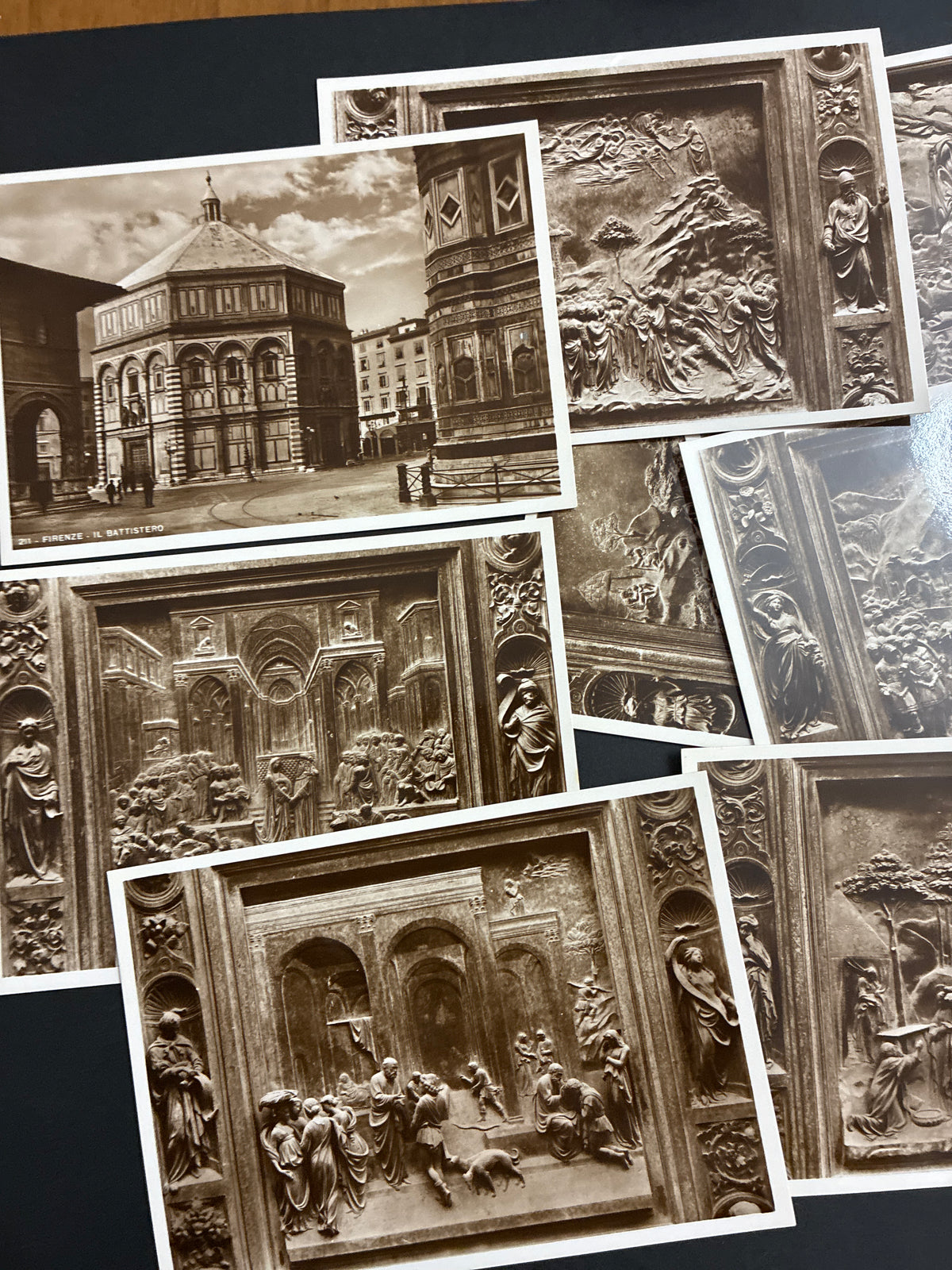 Libretto Souvenir Vintage "Firenze - 12 Vere Fotografie" Edizioni Ugo Mugnaini / Fotocelere Torino - Il Battistero e La Porta del Paradiso, Anni '30/'50 (Completo)