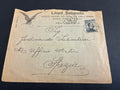 Busta Commerciale Lloyd Sabaudo (1909) da Genova a Spezia con 15c Michetti