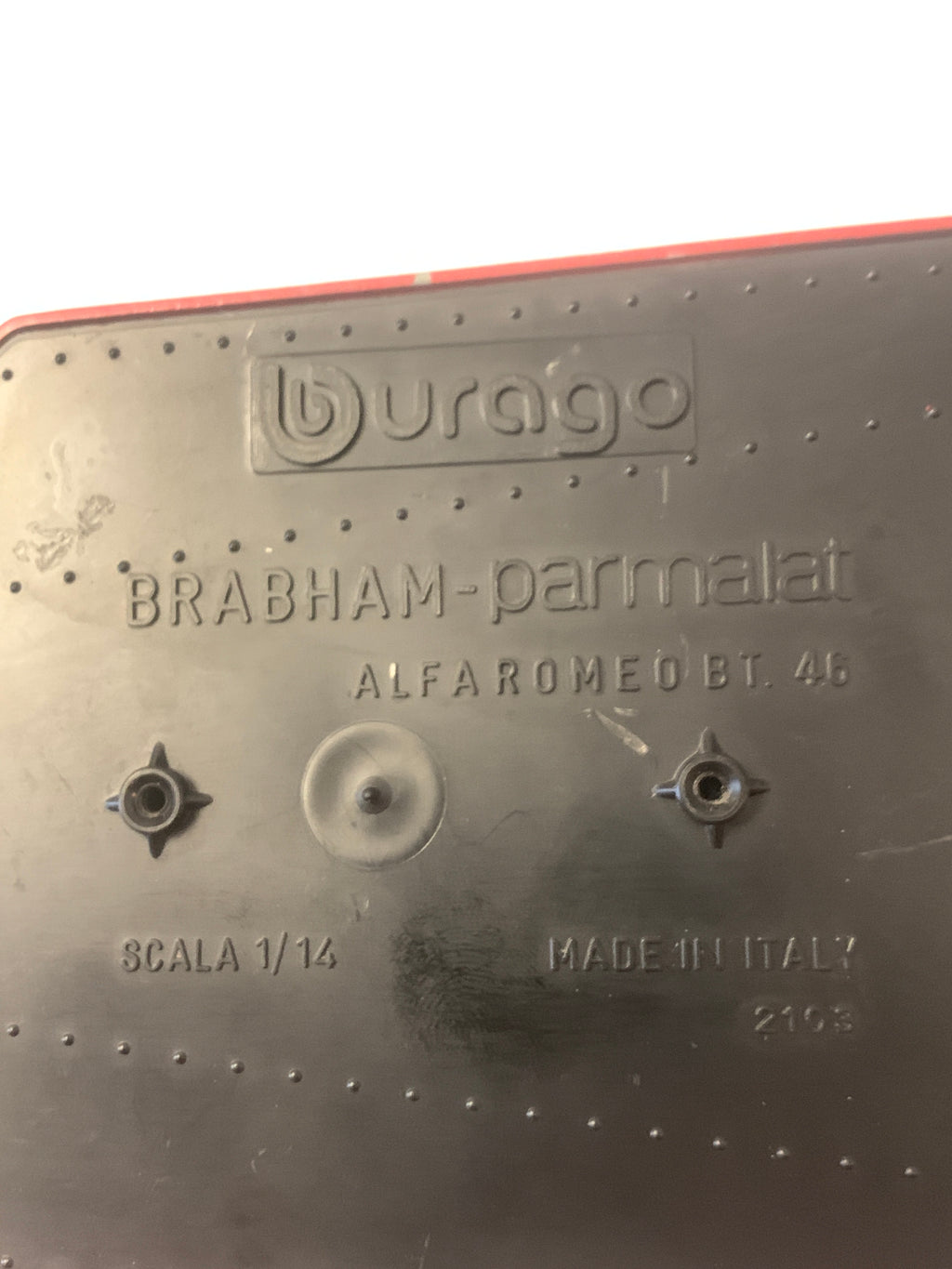 Modellino Bburago 1/14 Brabham Alfa Romeo BT46 Parmalat F1 Vintage (Cod. 2103)
