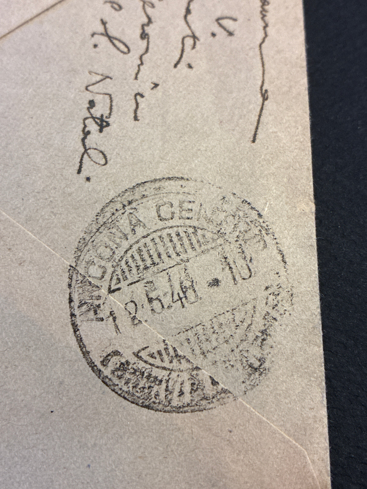 Busta Storia Postale Re Di Maggio Umberto II Reindirizzata Milano Ancona Sondalo Timbro Arrivo Ancona 12 Maggio 1946 Striscia Quattro Francobolli 1 Lira Democratica Tariffe 4 Lire Da Collezione