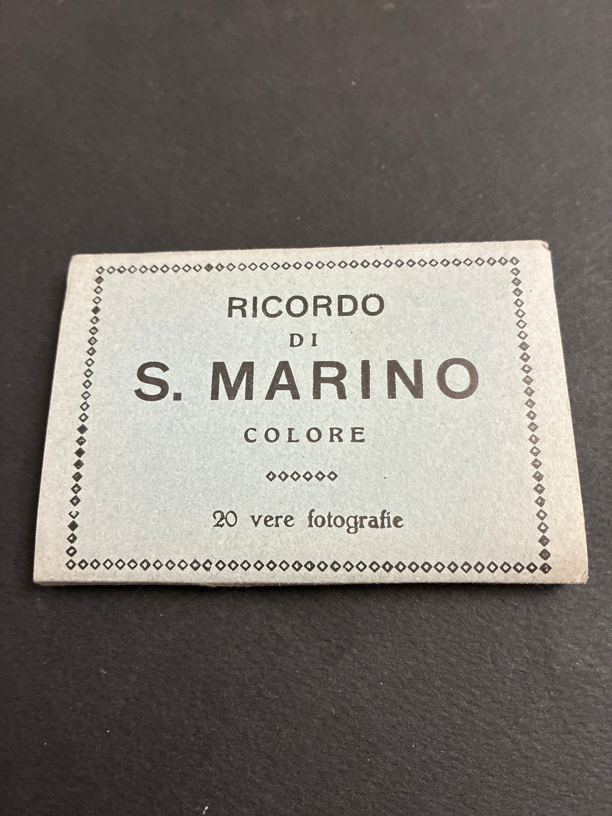 Libretto souvenir cartoline vintage "Ricordo di S. Marino - Colore" (Anni '50/'60)