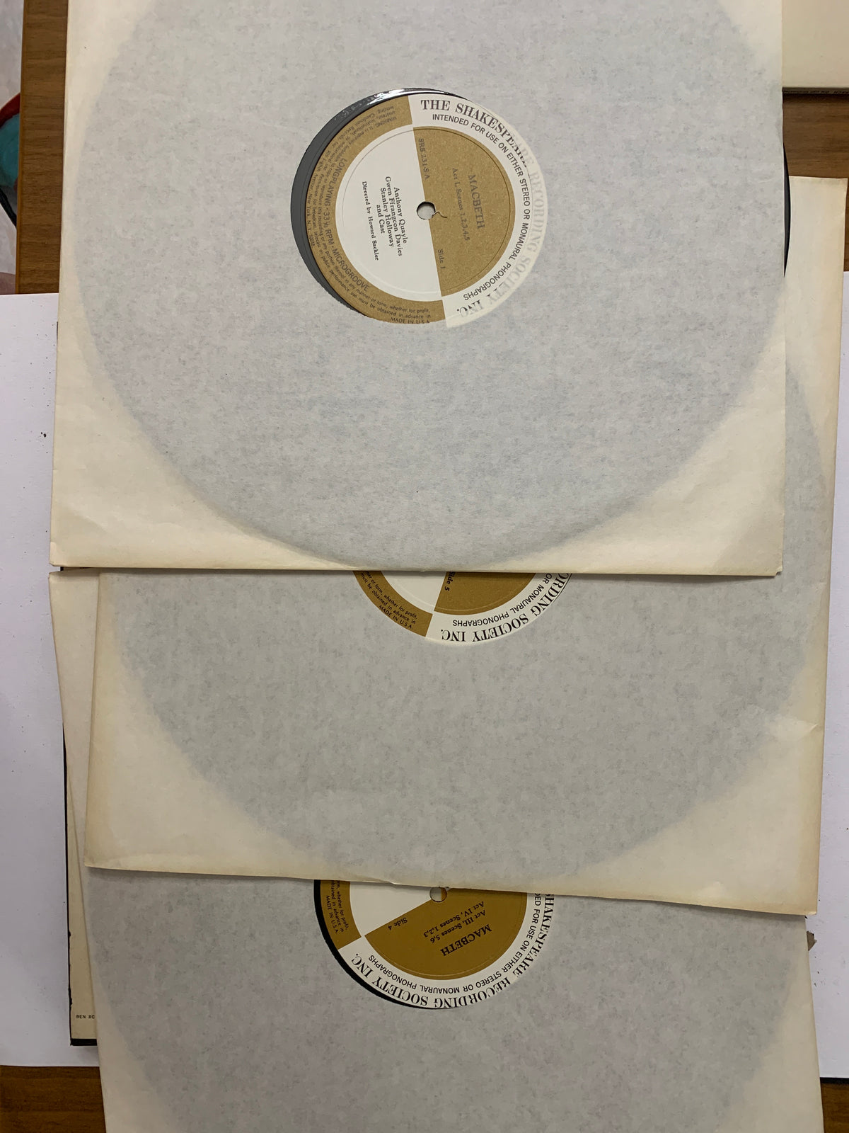 William Shakespeare, The Tragedy of Macbeth - The Shakespeare Recording Society / Caedmon Production (SRS 231)