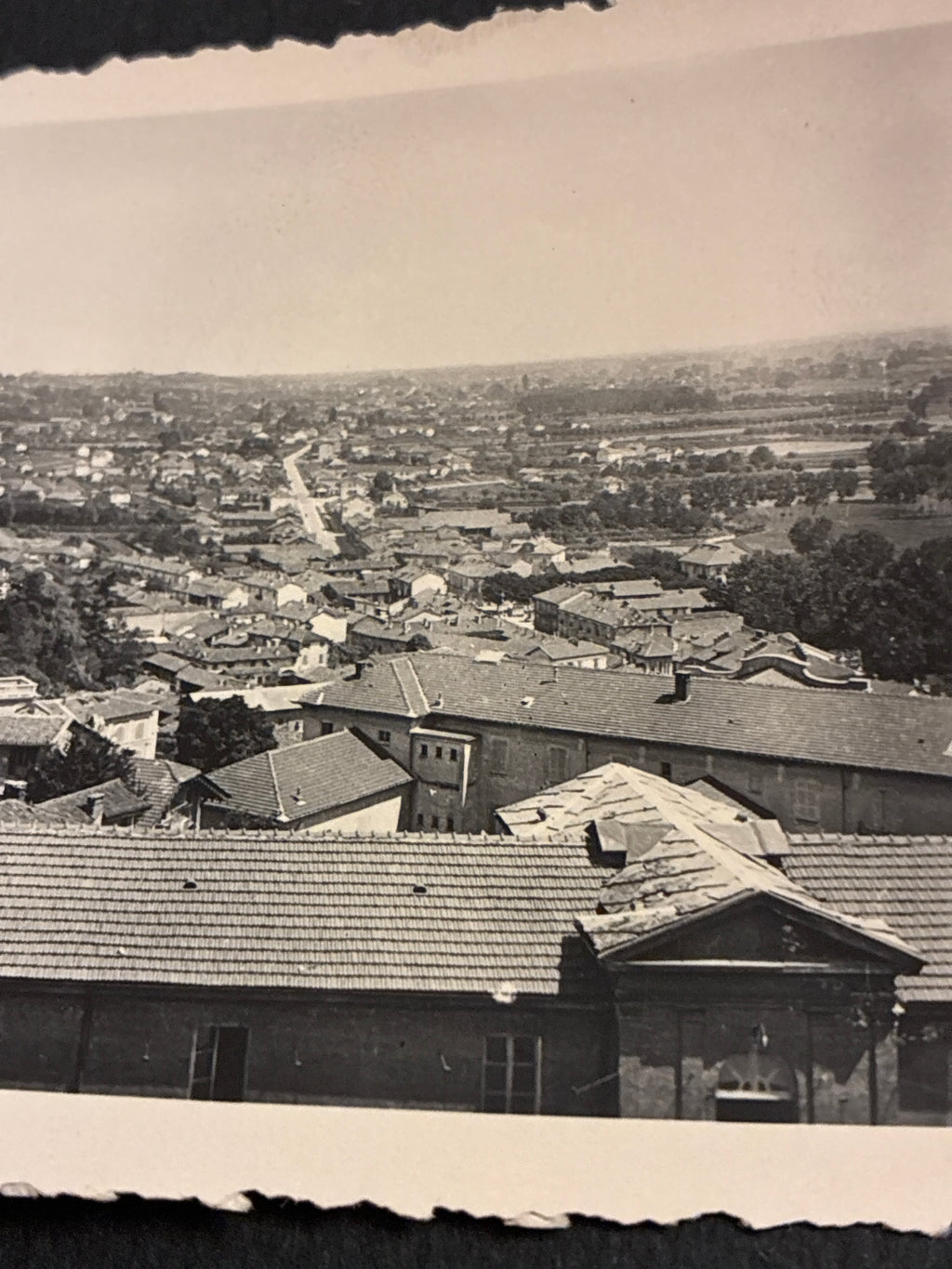 FOTO EPOCA ANNI 30 PANORAMA VEDUTA DALL'ALTO CITTÀ DI COMO ARCHIVIO DABALÀ