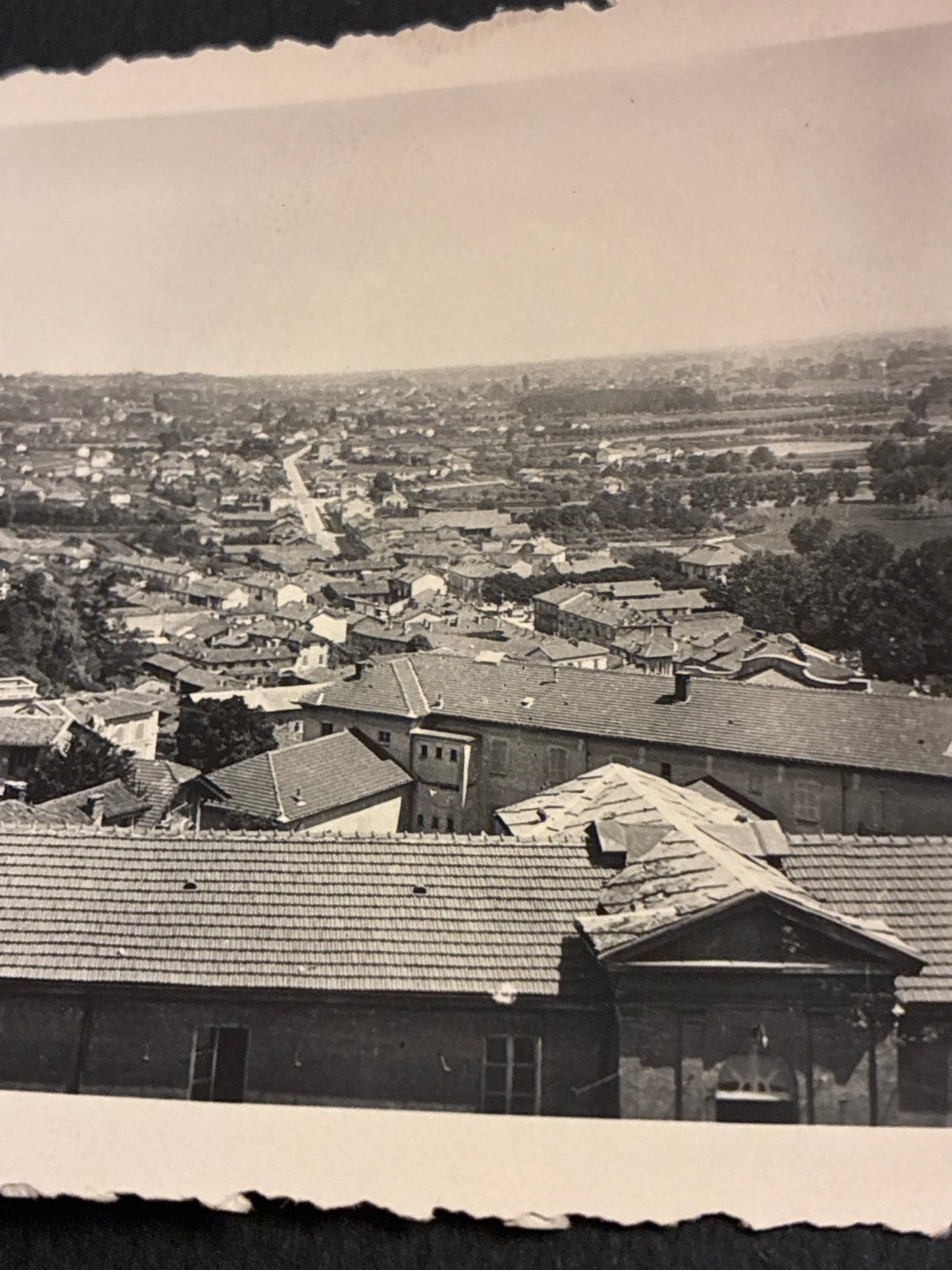 FOTO EPOCA ANNI 30 PANORAMA VEDUTA DALL'ALTO CITTÀ DI COMO ARCHIVIO DABALÀ