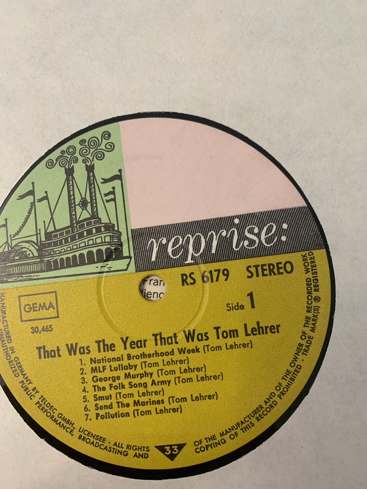Tom Lehrer – That Was The Year That Was (Edizione Tedesca)