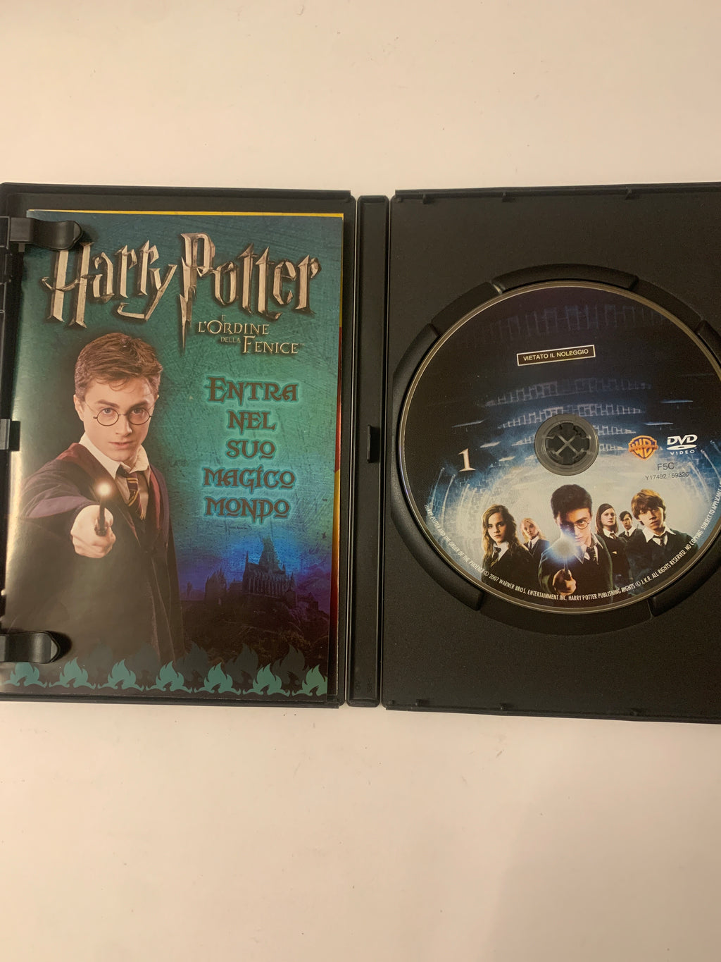Lotto 4 DVD Harry Potter: La Camera dei Segreti Digipak, Prigioniero di Azkaban, Calice di Fuoco, Ordine della Fenice