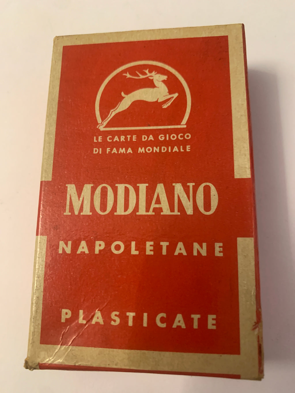 Mazzo di Carte da Gioco Vintage Modiano con Prezzo Stampato (L. 1.000)